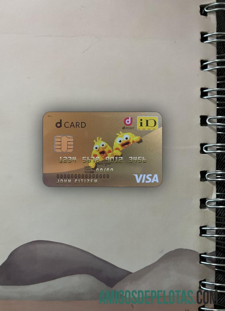 Cartão Visa Japan D Point Club Photolook Frente exemplo real